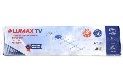 Антенна Lumax DA2213A активная. 470-862 МГц, Ку=23-25 дБ, 5В питание купить в г.Севастополь
