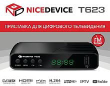 Цифровая приставка NiceDevice T623 эфирный DVB-T2/C ресивер,тв приставка для бесплатного тв тюнер от магазина Электроника GA