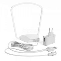 антенна тв комнатная цифровая bas-5107-dx mini digital dx с усилителем эфирная для dvb-t2 рэмо  фото