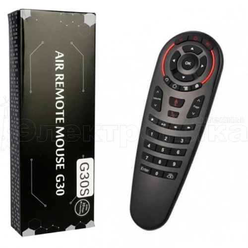 пульт дистанционного управления g30s с гироскопом и голосовым управлением  2.4g  фото