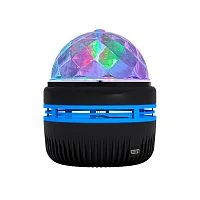 световая установка огонек og-lds26 вращающаяся, rgb, 3 светодиода, питание usb 5в/1а  фото